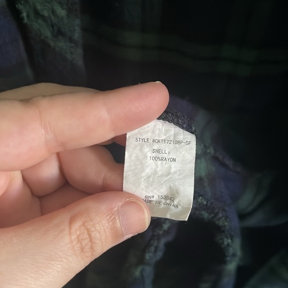 Melloday Stitch Fix Plus Size 1x Shirt Checkered - Picture 3 of 4